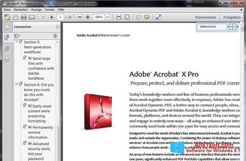 Skjermbilde Adobe Reader Windows 8.1