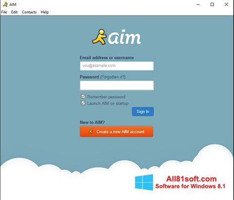 Skjermbilde AOL Instant Messenger Windows 8.1