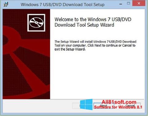 Skjermbilde Windows 7 USB DVD Download Tool Windows 8.1