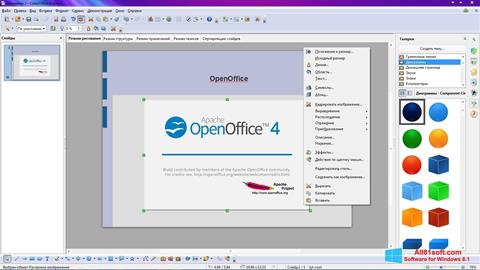 Skjermbilde Apache OpenOffice Windows 8.1