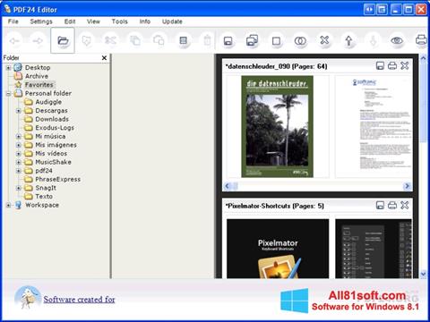 Skjermbilde PDF24 Creator Windows 8.1