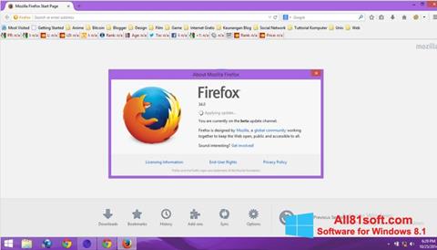 Skjermbilde Mozilla Firefox Offline Installer Windows 8.1