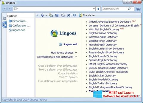 Skjermbilde Lingoes Windows 8.1