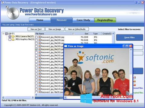 Skjermbilde Power Data Recovery Windows 8.1