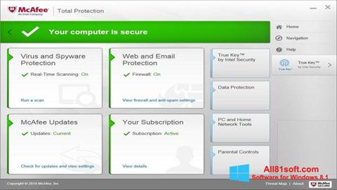 Skjermbilde McAfee Total Protection Windows 8.1