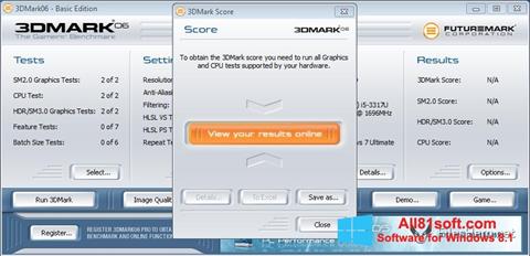 Skjermbilde 3DMark06 Windows 8.1