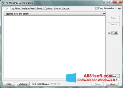 Skjermbilde Ad Muncher Windows 8.1