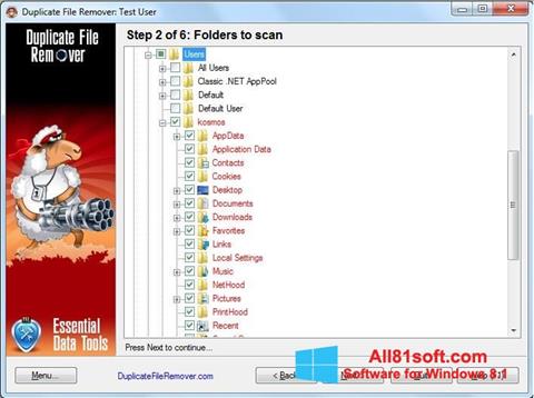 Skjermbilde Duplicate File Remover Windows 8.1