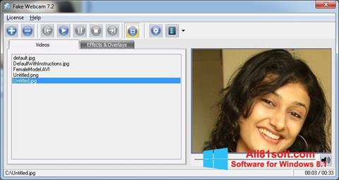 Skjermbilde Fake Webcam Windows 8.1