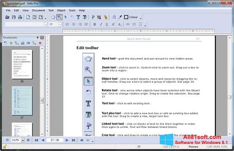 Skjermbilde Infix PDF Editor Windows 8.1
