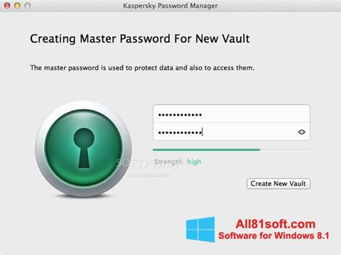 Skjermbilde Kaspersky Password Manager Windows 8.1