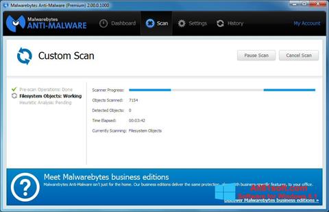 Skjermbilde Malwarebytes Anti-Malware Windows 8.1