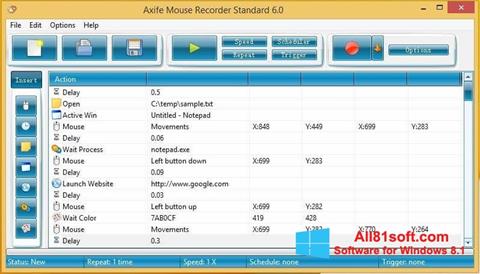 Skjermbilde Mouse Recorder Windows 8.1