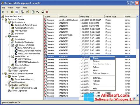 Skjermbilde DeviceLock Windows 8.1