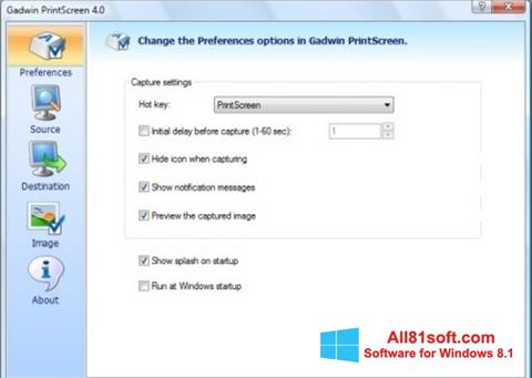 Skjermbilde Gadwin PrintScreen Windows 8.1