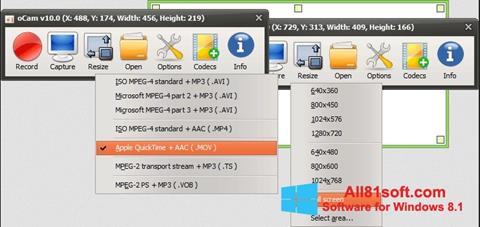 Skjermbilde oCam Screen Recorder Windows 8.1