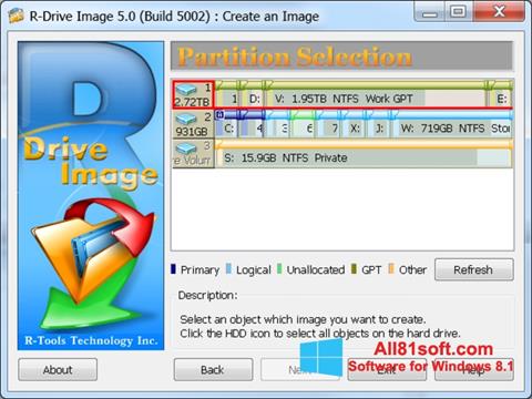 Skjermbilde R-Drive Image Windows 8.1