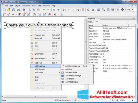 Skjermbilde Foxit PDF Editor Windows 8.1