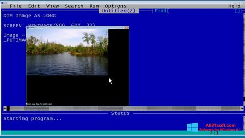 Skjermbilde QBasic Windows 8.1