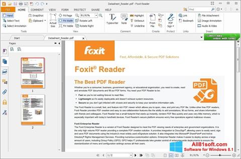Skjermbilde Foxit Reader Windows 8.1