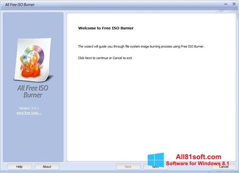 Skjermbilde ISO Burner Windows 8.1