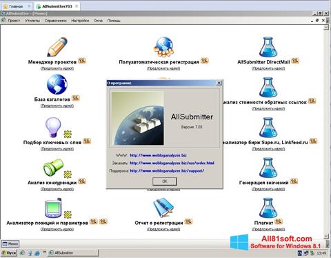 Skjermbilde AllSubmitter Windows 8.1