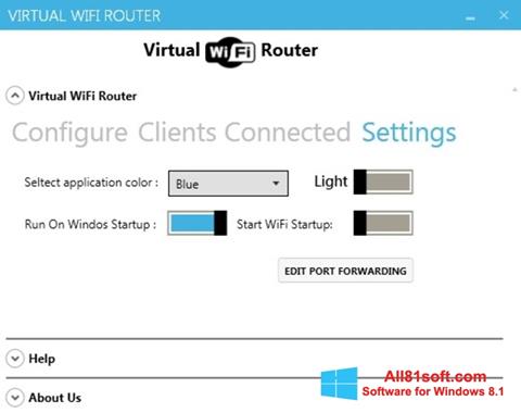Skjermbilde Virtual WiFi Router Windows 8.1