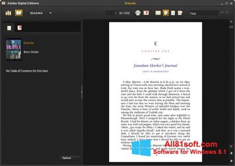 Skjermbilde Adobe Digital Editions Windows 8.1
