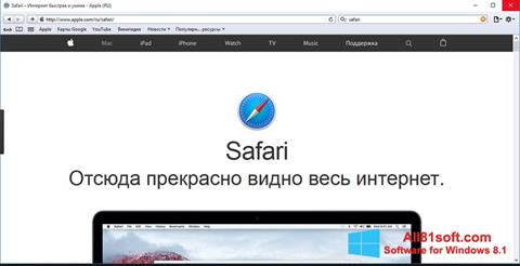 Skjermbilde Safari Windows 8.1