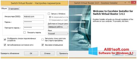 Skjermbilde Switch Virtual Router Windows 8.1