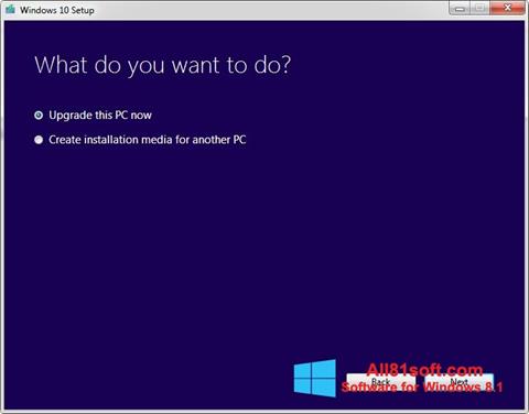 Skjermbilde Media Creation Tool Windows 8.1