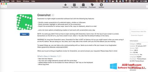 Skjermbilde Greenshot Windows 8.1