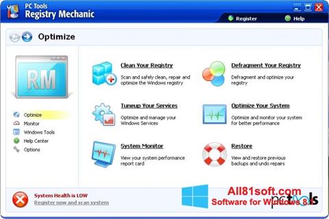 Skjermbilde Registry Mechanic Windows 8.1