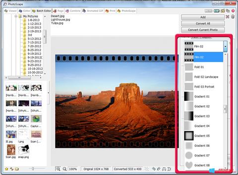 Skjermbilde PhotoScape Windows 8.1