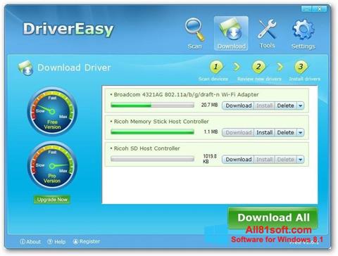 Skjermbilde Driver Easy Windows 8.1