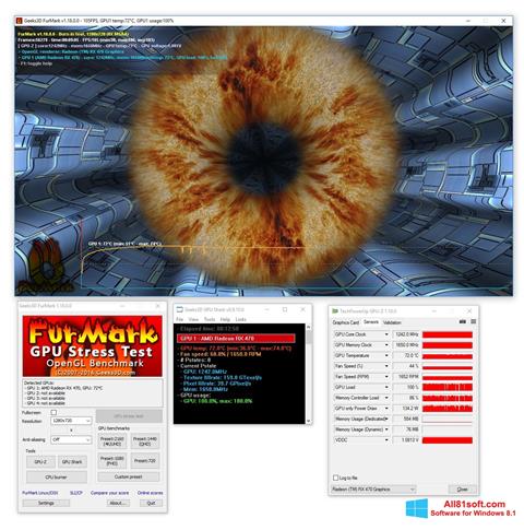 Skjermbilde FurMark Windows 8.1