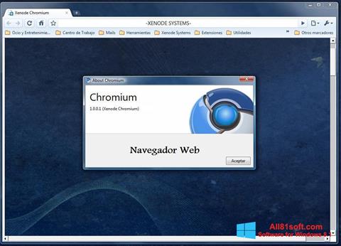Skjermbilde Chromium Windows 8.1