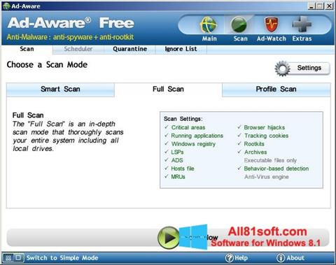 Skjermbilde Ad-Aware Free Windows 8.1