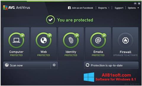 Skjermbilde AVG AntiVirus Pro Windows 8.1