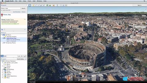 Skjermbilde Google Earth Windows 8.1