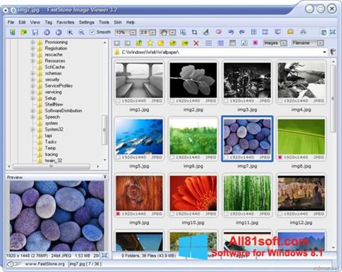 Skjermbilde FastStone Image Viewer Windows 8.1