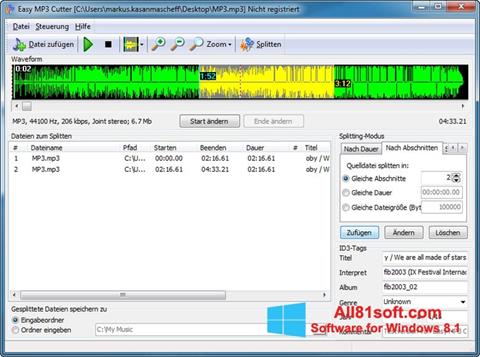Skjermbilde MP3 Cutter Windows 8.1