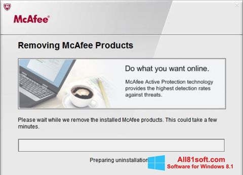 Skjermbilde McAfee Consumer Product Removal Tool Windows 8.1