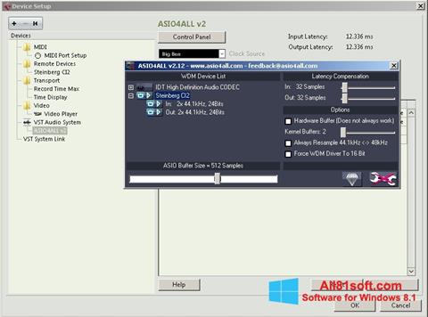 Skjermbilde ASIO4ALL Windows 8.1