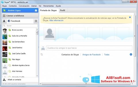 Skjermbilde Skype Beta Windows 8.1