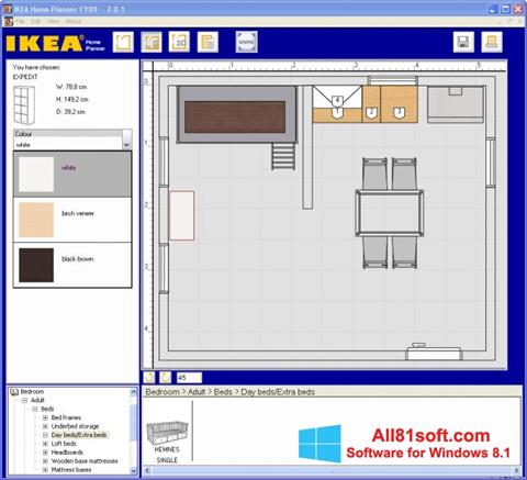 Skjermbilde IKEA Home Planner Windows 8.1