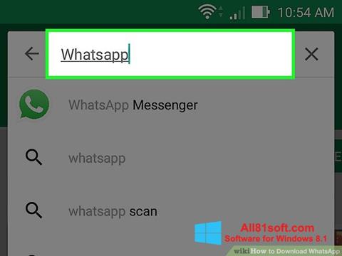 Skjermbilde WhatsApp Windows 8.1