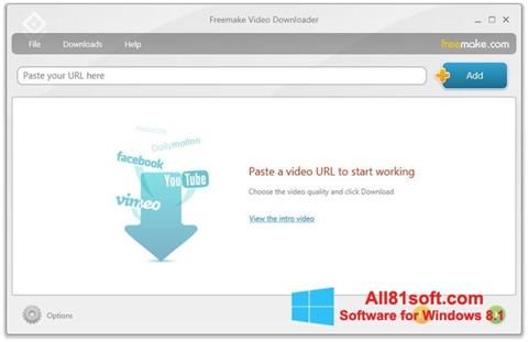 Skjermbilde Freemake Video Downloader Windows 8.1