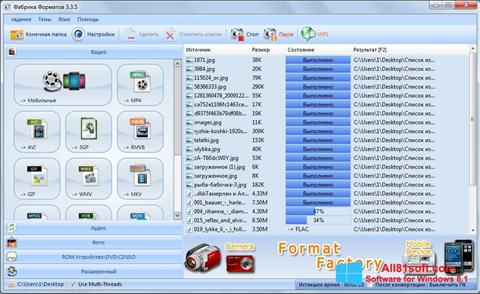 Skjermbilde Format Factory Windows 8.1