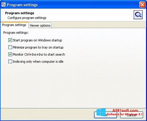 Skjermbilde SearchInform Windows 8.1